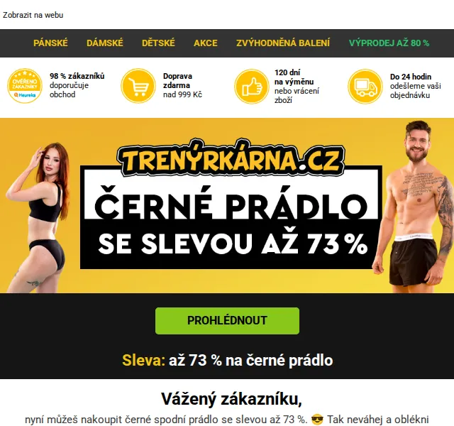 Lukáš z Trenýrkárna.cz: sleva až 73 % na černé boxerky Tommy Hilfiger, Calvin Klein – červen 2026 | Nuslet.cz
