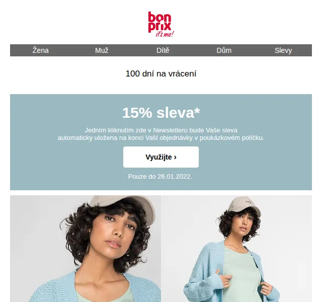 bonprix: 15% sleva na jarní pletenou módu – červen 2026 | Nuslet.cz
