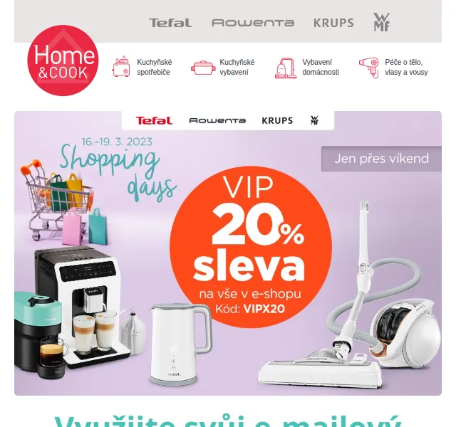 Home & Cook: Nabídka se slevou 20 % – červen 2026 | Nuslet.cz