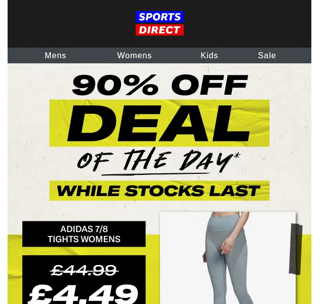 Sportsdirect.com: 90% sleva na adidas tights za 4,49 £ – červenec 2026 | Nuslet.cz