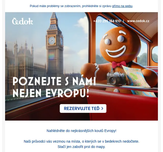 Čedok: Poznávací zájezdy Paříž, Londýn, Řím – červenec 2026 | Nuslet.cz