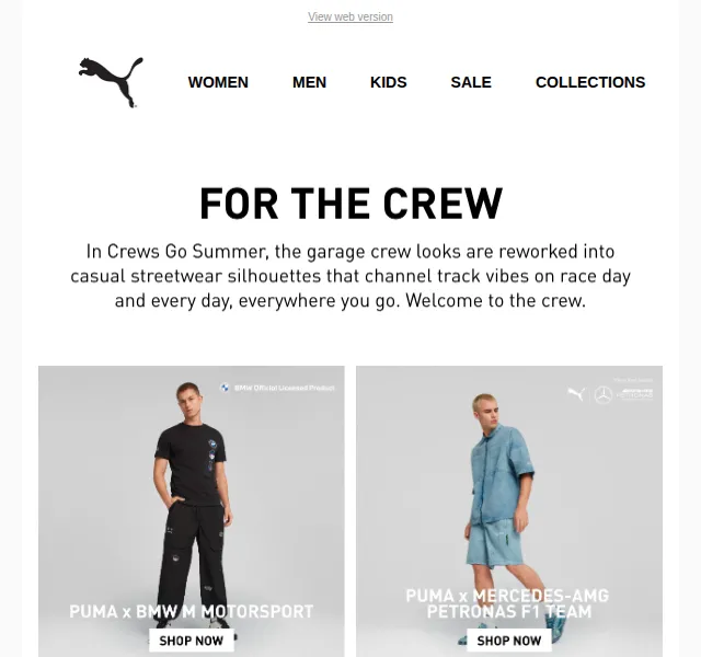 PUMA: Nová kolekce The Crews Go Summer – červenec 2026 | Nuslet.cz