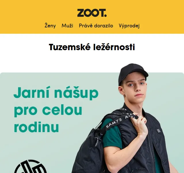 ZOOT: SAM 73 25% sleva – červen 2026 | Nuslet.cz