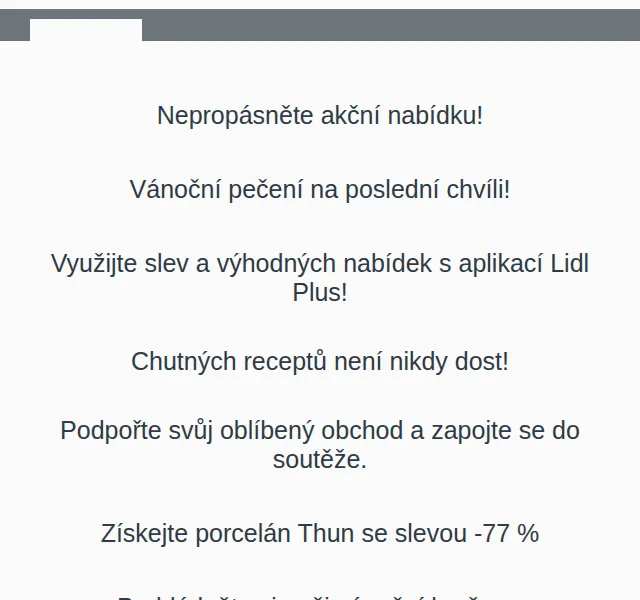 Lidl: Vánoce Deluxe s porcelánem Thun -77 % – červen 2026 | Nuslet.cz