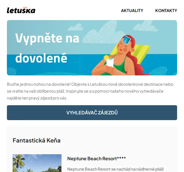 Letuška.cz: Zájezdy Keňa, Barbados, Omán – červenec 2026 | Nuslet.cz
