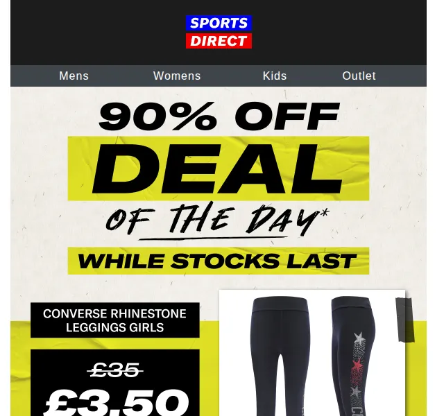 Sportsdirect.com: 90% sleva na Converse legíny – červen 2026 | Nuslet.cz