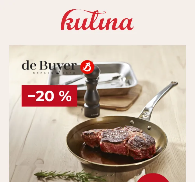 KULINA.cz: Sleva 20 % na de Buyer pánve – červenec 2026 | Nuslet.cz