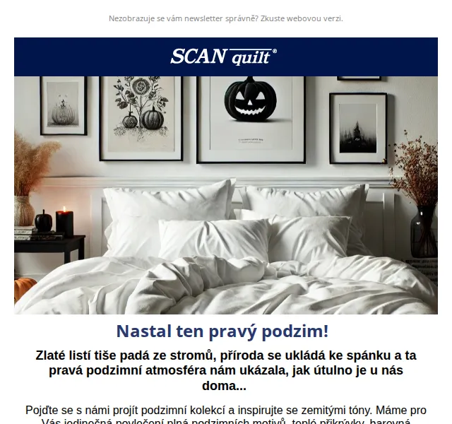 Lucie T. | SCANquilt: Podzimní povlečení a textil – červenec 2026 | Nuslet.cz