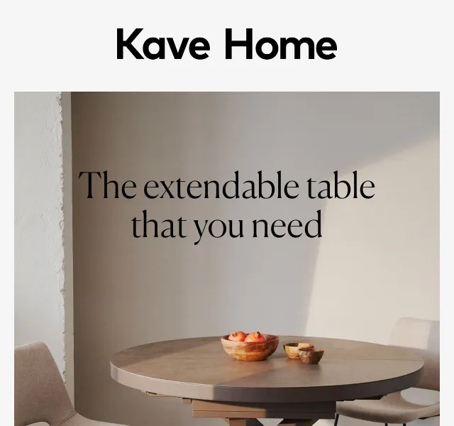 Kave Home Sale: Rozkládací stoly a židle – červenec 2026 | Nuslet.cz