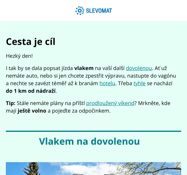 Slevomat: Hotely u nádraží od 1 800 Kč – duben 2026