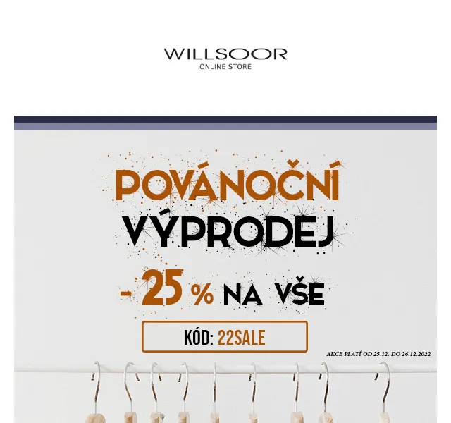 Košile Willsoor: 25% na vše – červen 2026 | Nuslet.cz