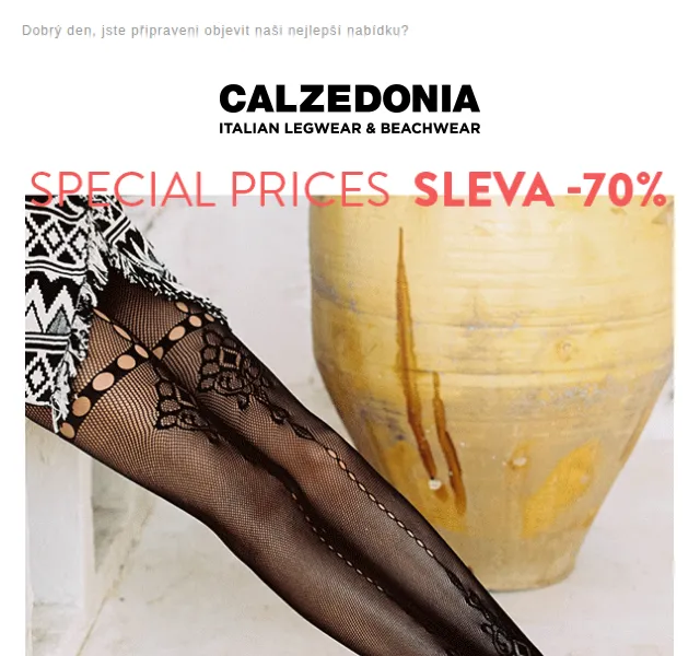 Calzedonia: SPECIAL PRICE -70 % – červen 2026 | Nuslet.cz