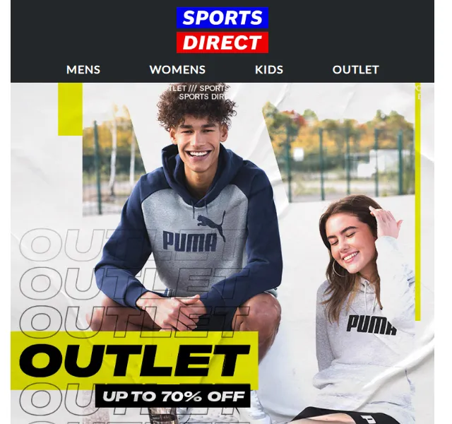 Sportsdirect.com: Výprodej Outlet až 70 % – červen 2026 | Nuslet.cz