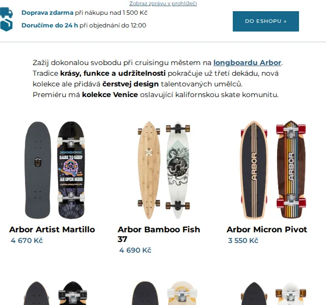SNOWBOARD ZEZULA: nové kolekce Arbor a YOW – červen 2026 | Nuslet.cz