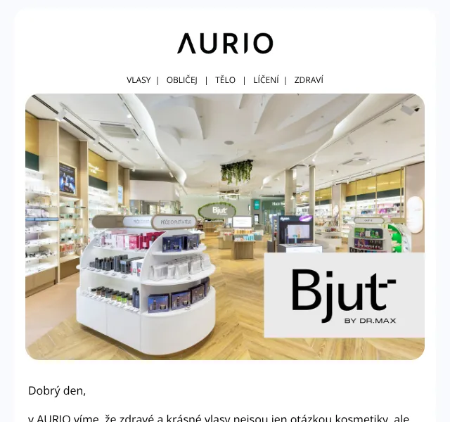 Aurio: Trichologické vyšetření zdarma + 20 % sleva – květen 2026