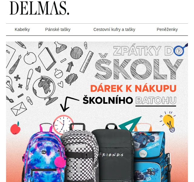 Delmas: Školní batohy s dárkem – červen 2026 | Nuslet.cz