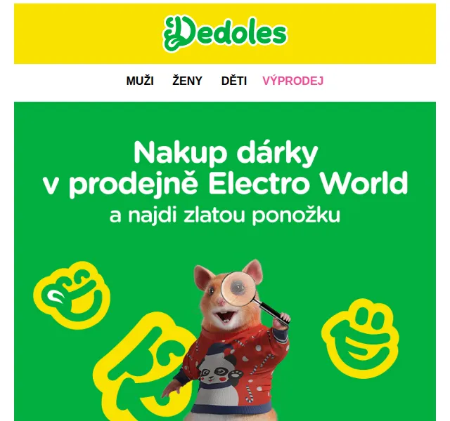 Dedoles.cz: Veselé ponožky pod stromeček – červen 2026 | Nuslet.cz