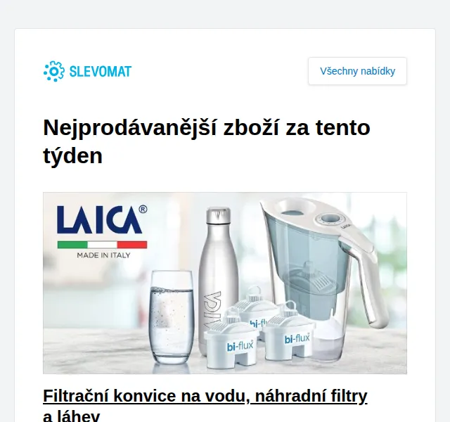Slevomat: Filtrační konvice na vodu a náhradní filtry – červen 2026 | Nuslet.cz