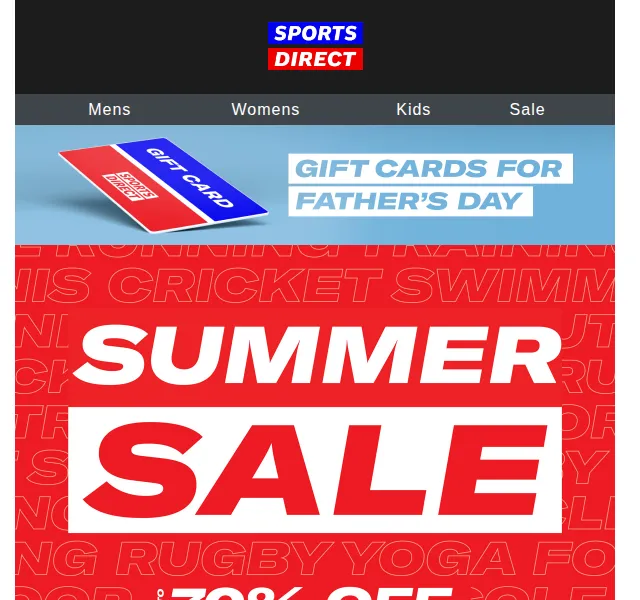 Sportsdirect: Letní výprodej až 70 % – červen 2026 | Nuslet.cz