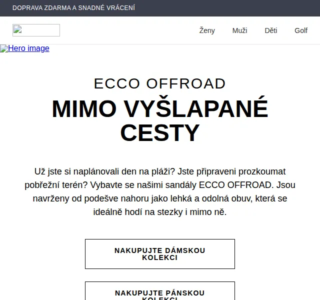 ECCO OFFROAD: Letní sandály – červenec 2026 | Nuslet.cz