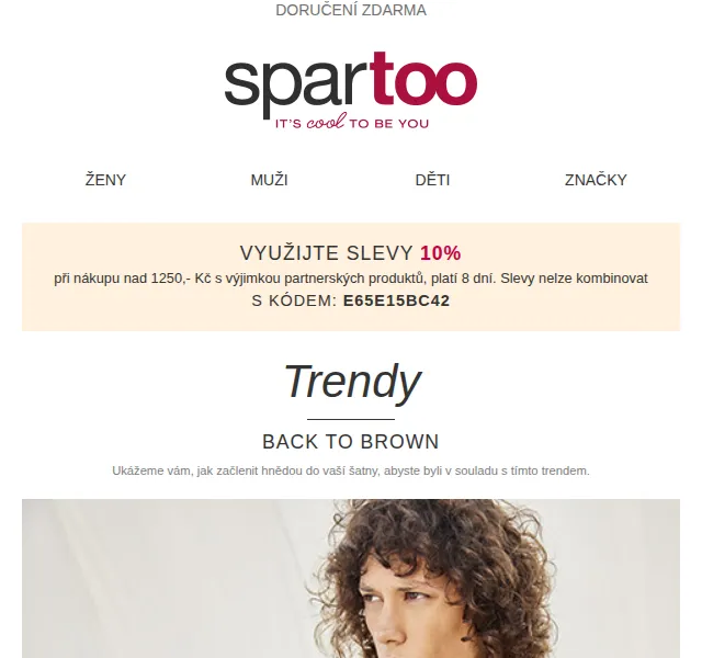 Spartoo: sleva 10 % na nákup nad 1250 Kč – červen 2026 | Nuslet.cz