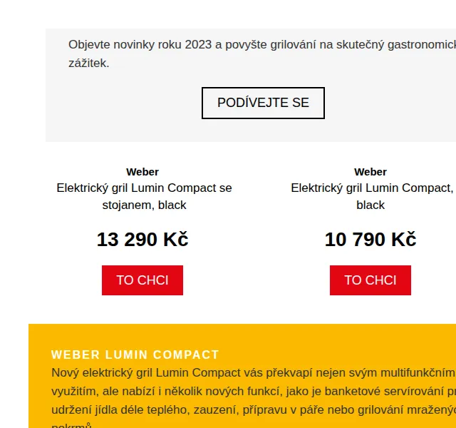Potten & Pannen: Weber grily a Polarbox od 555 Kč – červen 2026 | Nuslet.cz