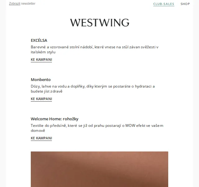 Westwing: Italské nádobí EXCÉLSA a značky Monbento, Culti Milano – červen 2026 | Nuslet.cz