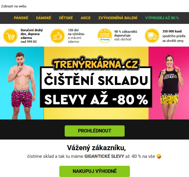 Lukáš z Trenýrkárna.cz: slevy až -80 % na vše – červen 2026 | Nuslet.cz
