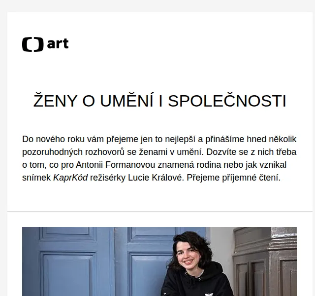 Web ČT art: Rozhovory se ženami v umění – červen 2026 | Nuslet.cz