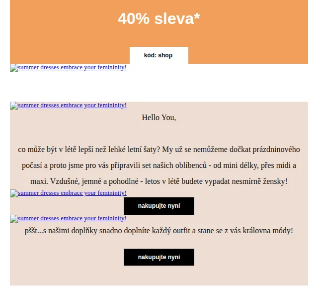 Orsay: 40% sleva na letní šaty – červen 2026 | Nuslet.cz