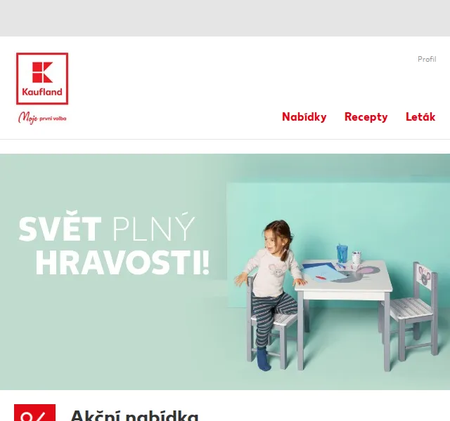 Kaufland: Dětský nábytek a oblečení – červen 2026 | Nuslet.cz