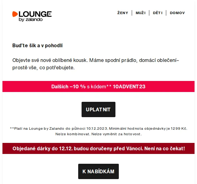 Lounge by Zalando: spodní prádlo a domácí oblečení se slevou až 70 % – prosinec 2023 | Nuslet.cz