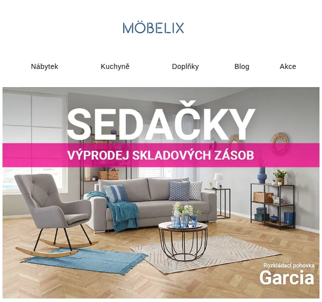 Möbelix: Sedačky se slevou až 42 % – červen 2026 | Nuslet.cz