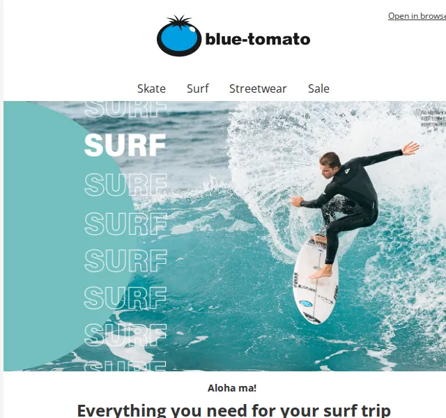 BLUE TOMATO: Surfový výprodej – červen 2026 | Nuslet.cz