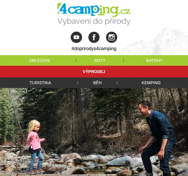 4camping: pestrá nabídka turistického vybavení – červen 2026 | Nuslet.cz