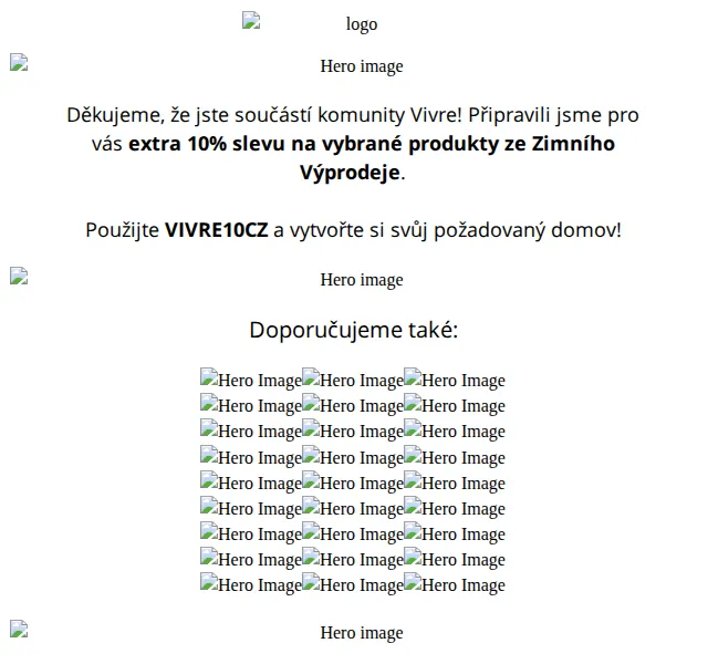 Vivre: Extra 10% sleva na Zimní Výprodej – červen 2026 | Nuslet.cz