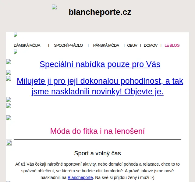 Blancheporte: Nejpohodlnější kolekce – červen 2026 | Nuslet.cz