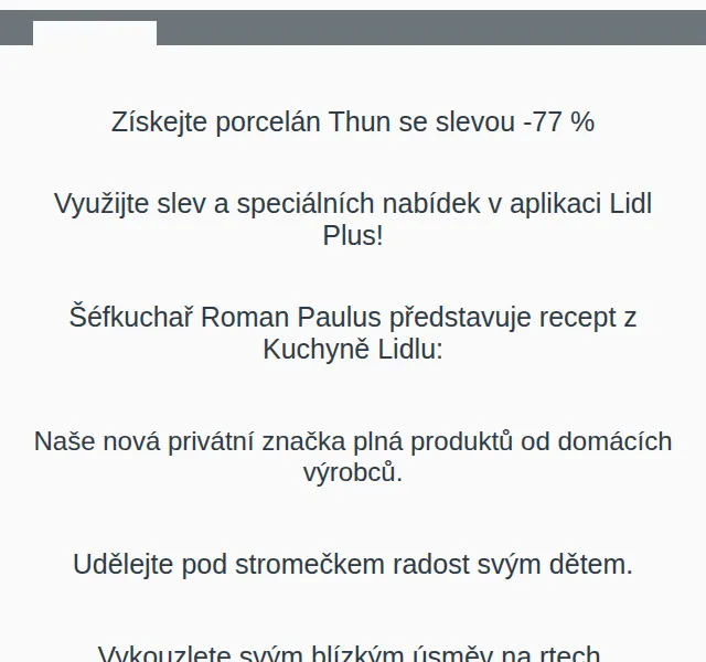 Lidl: Porcelán Thun se slevou -77 % – červen 2026 | Nuslet.cz