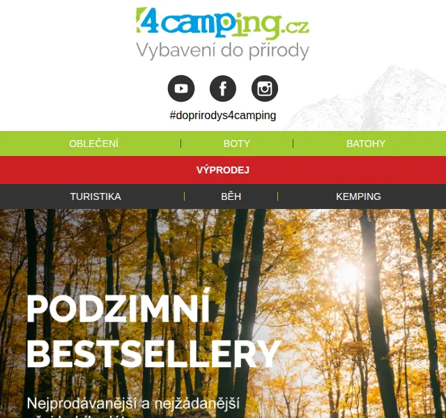 4camping: Podzimní bestsellery – červen 2026 | Nuslet.cz