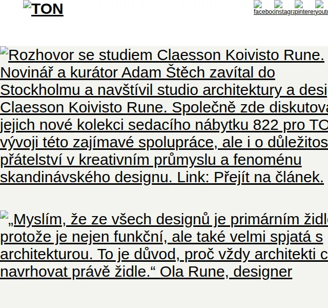 Ton: Studio Claesson Koivisto Rune – červen 2026 | Nuslet.cz