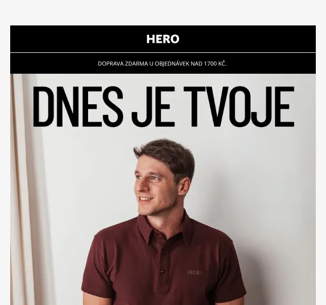 HERO: 15% sleva na Polo trička – srpen 2026 | Nuslet.cz