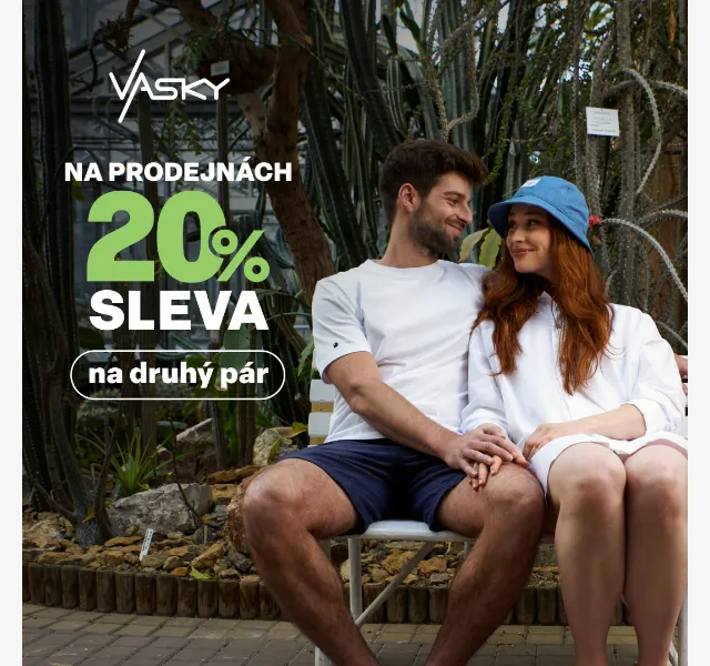 Vasky: 20% sleva na druhý pár – červen 2026 | Nuslet.cz