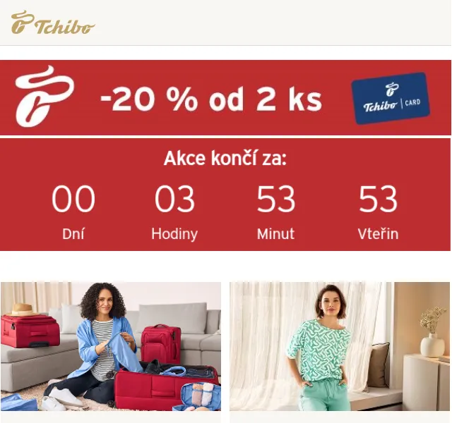 Tchibo: Spodní prádlo se slevou 20 % – duben 2026 | Nuslet