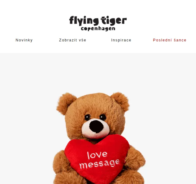 Flying Tiger Copenhagen: Valentýnské dárky – červen 2026 | Nuslet.cz