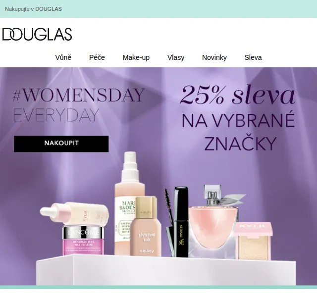 Douglas CZ: 25% sleva na Sisley, Lancôme, Kérastase – červen 2026 | Nuslet.cz