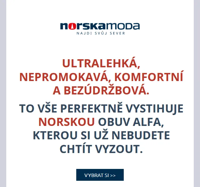 Norskamoda.cz: Sleva na obuv Alfa – červen 2026 | Nuslet.cz