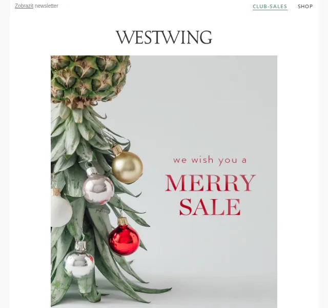 Westwing: Vánoční výprodej – červenec 2026 | Nuslet.cz