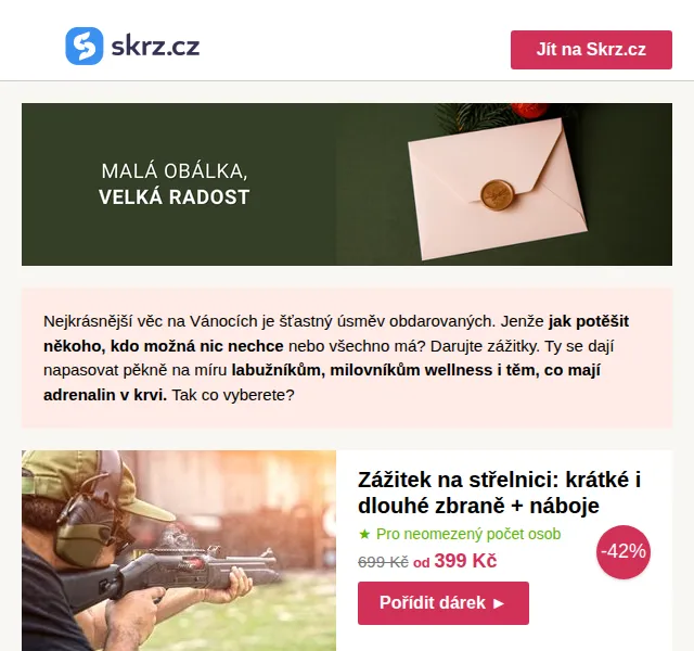Vánoce na Skrz: Zážitky od 349 Kč – červen 2026 | Nuslet.cz