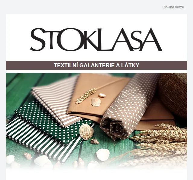 Stoklasa: Bavlněné letní látky a sleva až 40 % – červen 2026 | Nuslet.cz