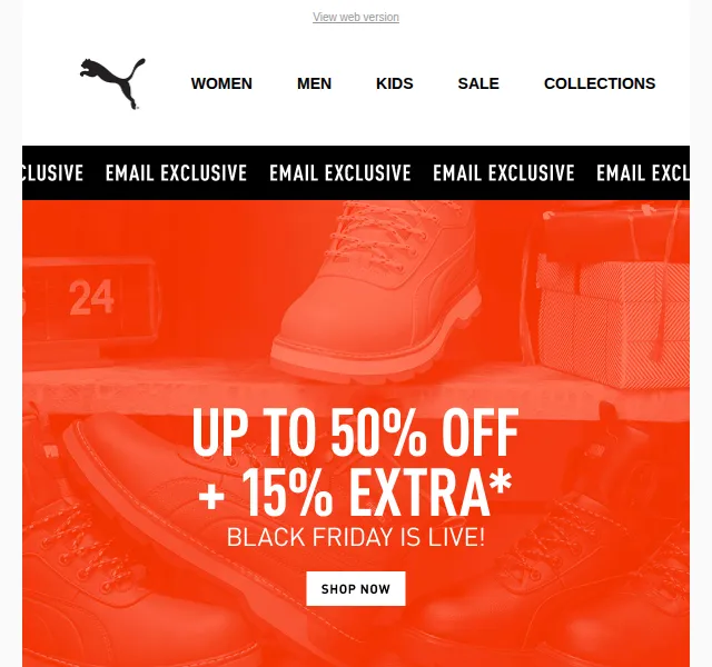 PUMA: Black Friday slevy až 50 % + 15 % extra – červenec 2026 | Nuslet.cz
